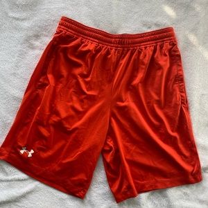 Women’s orange under armour basketball shorts